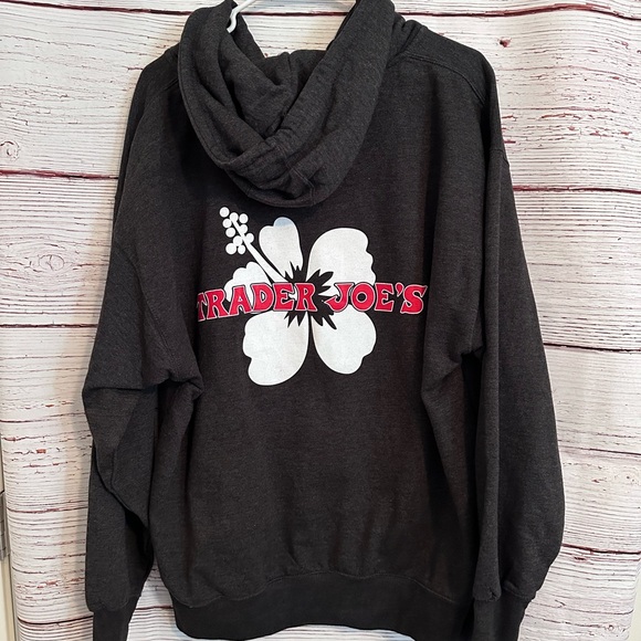 Trader Joe’s Logo Black Zip Up Hoodie XL - Picture 4 of 4
